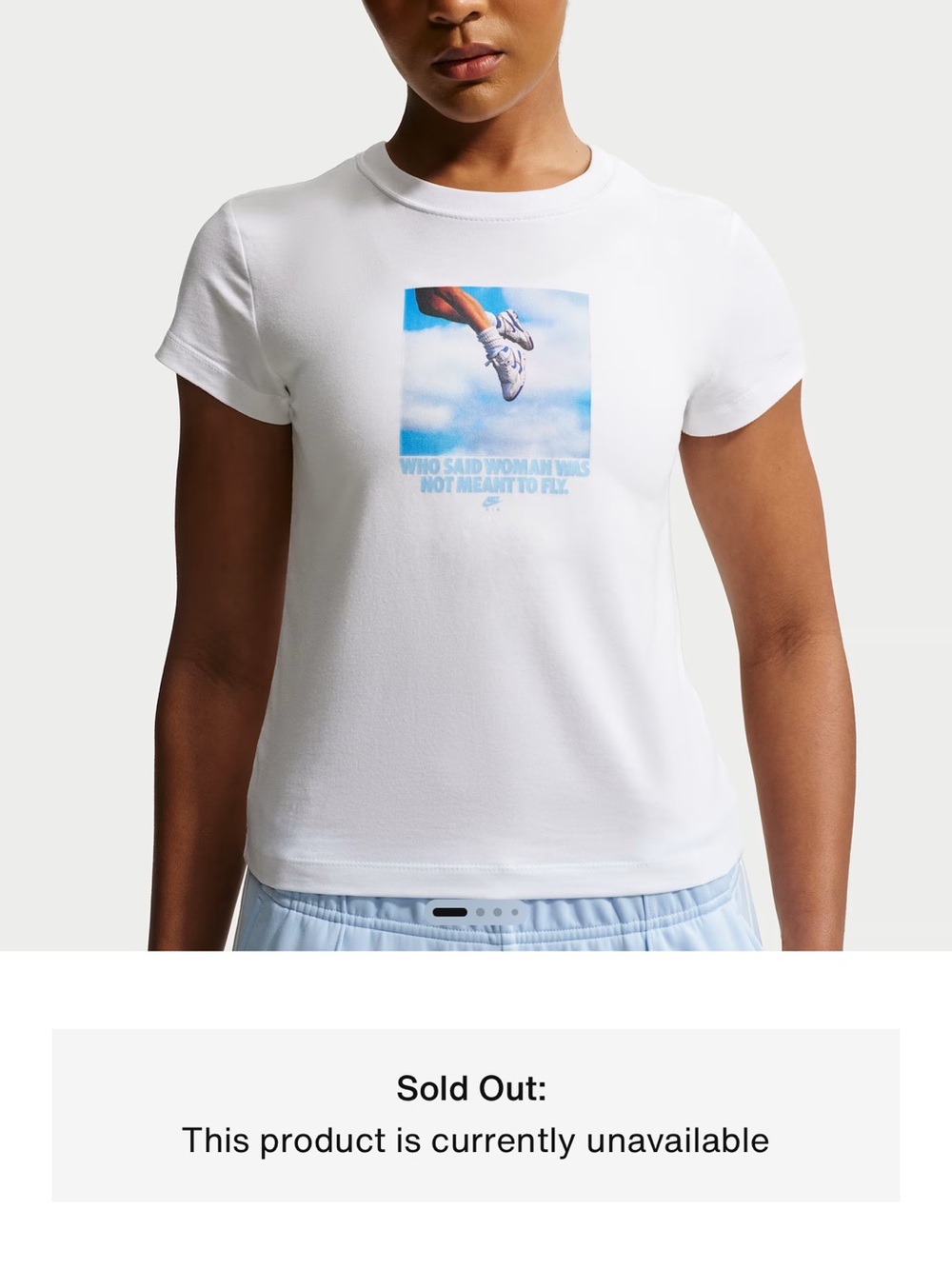 Nike White Short-Sleeve Graphic Crew Tee